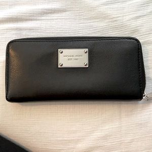 Michael Kors wallet, soft black leather
